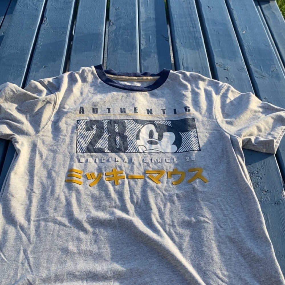 Gray Walt Disney micki mouse Graphic Men's T-Shirt